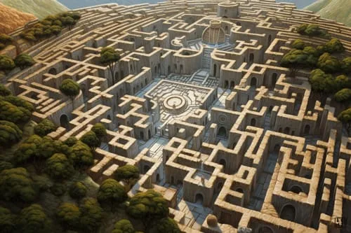 Le Labyrinthe de Crète du roi Minos Labyrinthe de Crète du roi Minos