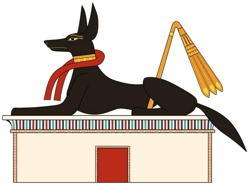 Anubis ou Inpou Anubis, forme animale de chacal