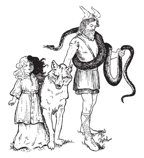 Loki, Fenrir et Hel