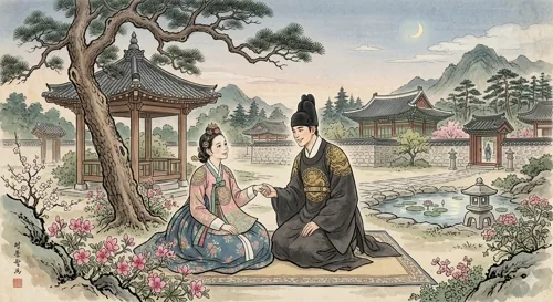 Le prince Hodong Le prince Hodong et la princesse du Nangnang