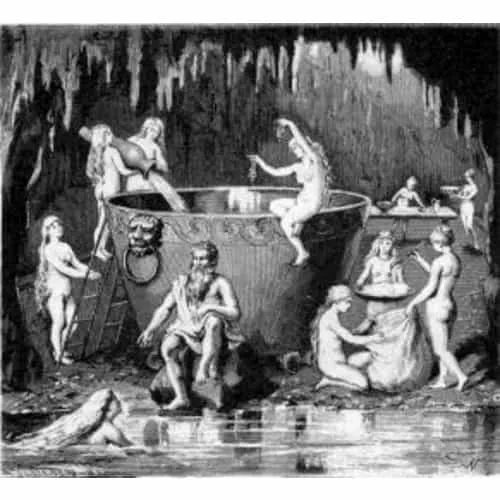 Ægir, Rán et leurs neuf filles